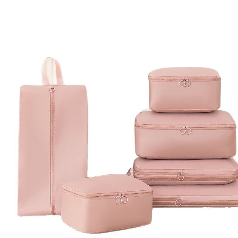 Travel Compression Memory Cloth 6-piece Storage Bag Suit Luggage Portable Clothes Compression Bag Waterproof Storage Bag