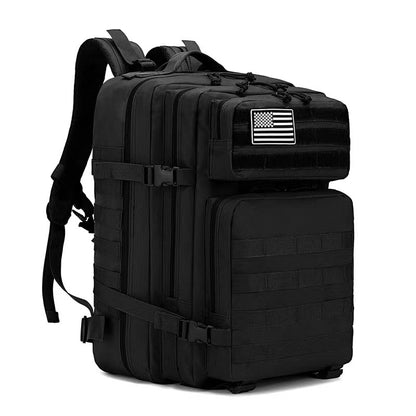 Outdoor Cross-Border Camouflage Tactical Backpack Large Capacity Backpack Large 3P Bag Mountaineering Bag Military Enthusiast Double Shoulder Outdoor Leisure