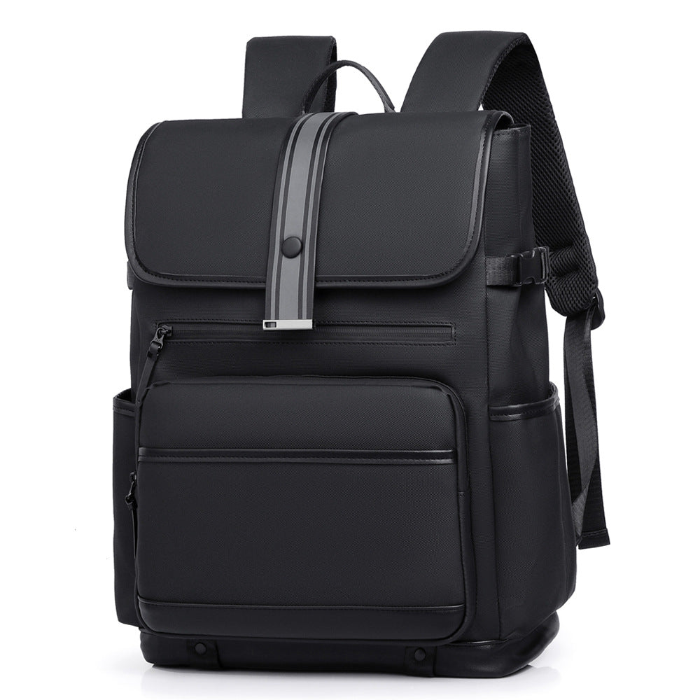 Fashionable Business Large-Capacity Men's Backpack, Multi-Functional Simple Backpack, High School Student Casual Travel Computer Bag