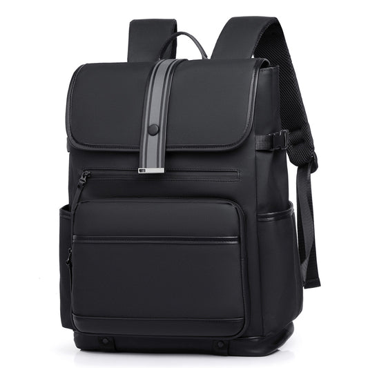 Fashionable Business Large-Capacity Men's Backpack, Multi-Functional Simple Backpack, High School Student Casual Travel Computer Bag