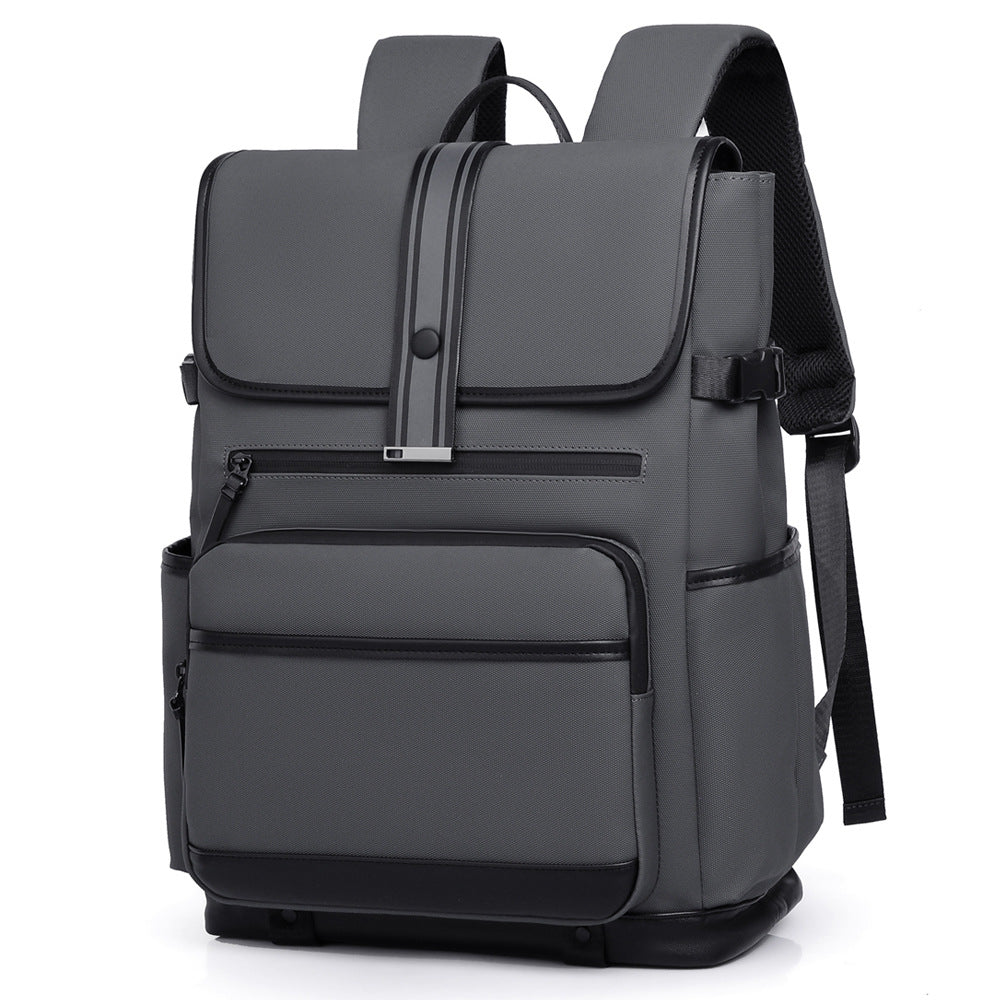 Fashionable Business Large-Capacity Men's Backpack, Multi-Functional Simple Backpack, High School Student Casual Travel Computer Bag