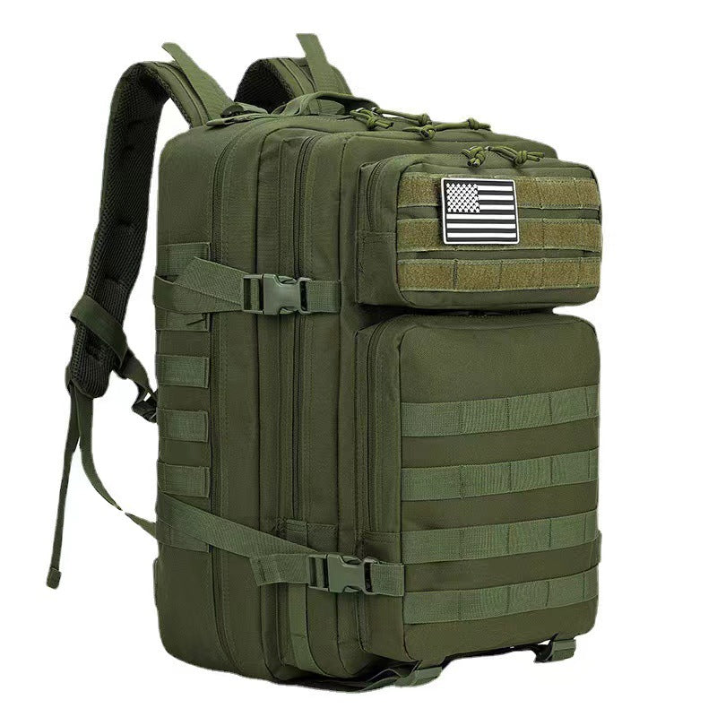 Outdoor Cross-Border Camouflage Tactical Backpack Large Capacity Backpack Large 3P Bag Mountaineering Bag Military Enthusiast Double Shoulder Outdoor Leisure